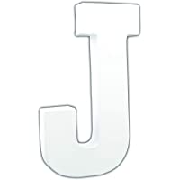 Decopatch – Letra J- Papel maché- Grande- 3 x 13 x 20-5 cm- Color Blanco